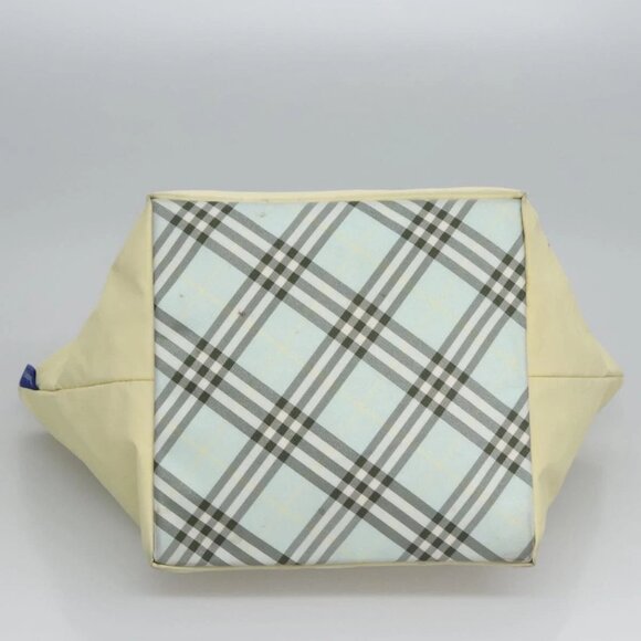 Burberrys Blue Label Tote Bag Nylon Yellow Auth ti2803 - Picture 10 of 15
